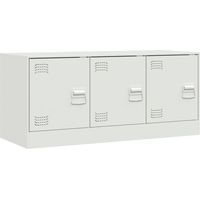 Mueble TV multimedia estantería para televisión buffet para televisión comedor salón dormitorio 99 x 39 x 44 cm acero blanco 020026368