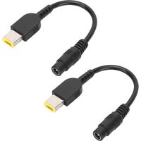 Câble convertisseur d'alimentation 5.5x2.5mm femelle vers carré avec broche pour Lenovo ThinkPad X1 Carbon YOGA 13