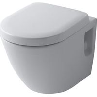 Paroi de WC sans rebord blanc – Chasse d'eau Tornado Flush – Céramique hygiénique – Évacuation horizontale – Dimensions 380x530x340mm – Toto
