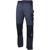 Pantalon Travail Lma Sulfate Robuste, Multipoches, Gris Et Noir - Lebeurre - Lma