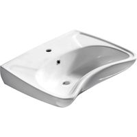 Sapho Disabled - Waschtisch 595x45,1 cm, barrierefreis (3001), mit Überlauf, 1 Hahnloch, weiß 10TP60060
