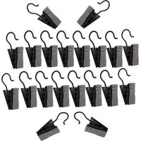 Lot de 50 petites pinces à rideaux en métal pour rideaux, images, décoration d'intérieur, arts et artisanat, noir