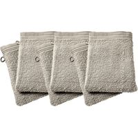 Lot de 6 gants de toilette éponge "Spa" 15 x 21 cm / 400 gr/m² - "Spa" Sable