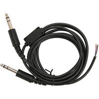 Câble de remplacement pour casque d'aviation David Clark AVCOMM, prise double GA, 6,6 pi, câble DIY pour casque de pilote