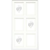 Deknudt Cadre photo élégant blanc multifonctionnel bois MDF
