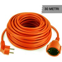 Cavo Prolunga Corrente Elettrica Presa Schuko Domestica Casa Giardino 220V 30MT