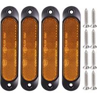 4pcs Ambre 12V-24V Marqueur Latéral Avant 27 LED Remorque Camion, Marqueur LED Arrière Remorque Parking Clignotants pour Camion, Bus, Bateau, Rv, Camions, SUV, UTV