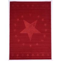 Tapis enfant tissé 235x320 rouge rectangle LYN1 1ST START