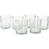 Mopita Dubai Set 6 Bicchieri Bibita 330 Ml Vetro Trasparente