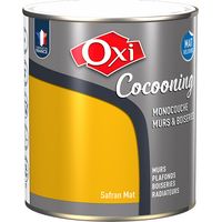 Pintura Oxi para paredes y carpintería Cocooning Mate Terciopelo Safrán 2,5l - Oxi