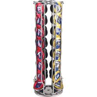Neo Chrome Tower 32pcs Revolving Rotating Coffee Capsule Holder Stand Rack For Lavazza Mio Pods