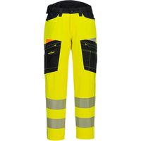 Pantalon De Travail Stretch Dx4 Hv - Taille 42 - Jaune/noir - Portwest