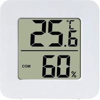 Petit Hygromètre Numérique Thermomètre Intérieur Thermomètre D'ambiance Moniteur de Température et Humidimètre pour Le Confort du Bureau à Domicile