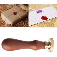 Tampon à cire personnalisé pour faire-part mariage avec manche en bois naturel 3