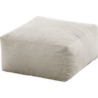 SACASA - Pouf carré 50x50 cm en velours beige