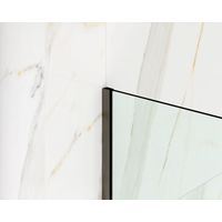 Ilcom LM Edelstahlprofil für die Duschglasmontage, 8-10 mm dicke 11mm x 2440mm - Gunmetal
