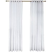 Rideau occultant de style coréen pour fenêtre et porte, décoration blanche salle de bain et salon, voilage opaque