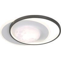 Plafoniera moderna Luna nero/bianco LED 40W Italux Desulo