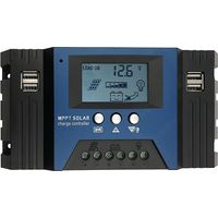 100A MPPT Solar Charge Controller 12/24V Auto Focus Solar Panel Controller Battery Intelligent Regul