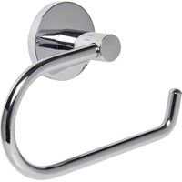 Chrome Bathroom Toilet Roll Holder Round. Wall Mounted Toilet Paper Holder Stainless Steel (Non Self Adhesive)