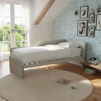 Divano letto sagomato 80x190 - Ecru cappuccino