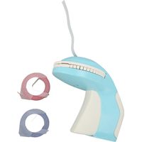 Imprimante d'étiquettes à marquage à chaud 600 dpi, imprimante d'étiquettes manuelle, machine à étiquettes 3D portable en relief (bleue)