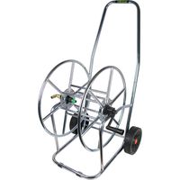 Professioneller Schlauchwagen für max. 80m 3/4 Zoll aus verzinktem Chrom