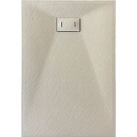 Piatto doccia tortora effetto pietra rettangolare mod. Strong 80x120 cm