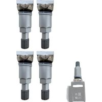 TPMS Reparaturset - A0004001300 - Aluminiumventil silber - 4 Stück - Für Stahl-/Aluminiumfelgen