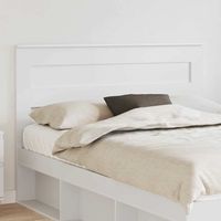 Vidaxl – Tête de lit blanche 160 cm – Bois d'ingénierie durable – Design moderne épuré – Facile à nettoyer – Usage intérieur