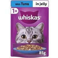 Whiskas 1+ Adult Wet Cat Food Pouches in Jelly with Tuna - 85g - 811970