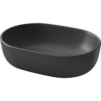 Cersanit Moduo - Lavabo da appoggio, 50x36 cm, senza troppopieno, antracite K116-107-BOX