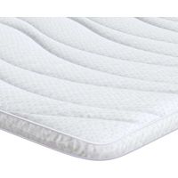 Housse de matelas blanche, 70 x 200 cm, en tissu tricoté.