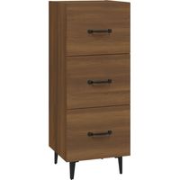 vidaXL Sideboard Brown Oak 34,5x34x90 cm Engineered Wood