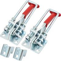 4 Piece Hinge Clip Horizontal Hinge Clip Lever Hinge Clip Lock Box Cover GH431 Metal Fixed Latch Clip Latch Lock Convient pour les valises, les tiroirs, les armoires