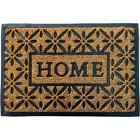 Rechteckiger Kokosfaser-Fussboden mit Home-Schriftzug, 40 cm x 60 cm