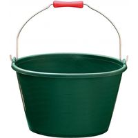 seau à vendange vert anse metal avec poignées 16l - aluminium et plastiques