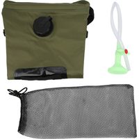 Sac de douche chauffant solaire portable pour camping et randonnée, idéal pour la douche.-AquaForge