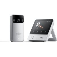 SWITCHBOT Sonnette vidéo, moniteur, interphone, argent-blanc