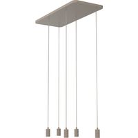 Lampe pendante brun sable Madox 5 lumières - SG-70386