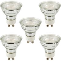 Litecraft Light Bulb GU10 5 Watt LED Dimmable 3000K Warm White Lamp - 5 Pack