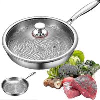 Titanium Pan Pro mit Deckel 2025 Langlebige, kratzfeste Antihaft-Titanpfanne zum Kochen 26 cm