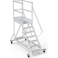 Piattaforma con ruote 8 gradini - Altezza massima di lavoro 3.60m - PTF108-PT