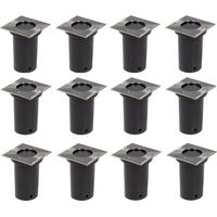 12 spots encastrés carrés pour l'extérieur