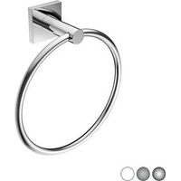 PORTE-SERVIETTES À ANNEAU MODÈLE HOTEL MAISON Dimensions : Chrome 19 cm x h.21 x 7,4