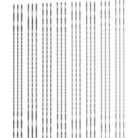 Confezione da 10 lame per seghetto alternativo con denti a spirale per metallo, legno, plastica, taglio, creazione di gioielli, lavorazione dei metalli, artigianato, 130 mm (1, 2, 4, 5, 6)