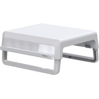 Fellowes Supporto TV da Scrivania Grigio e Bianco 15kg Regolabile in Altezza 82-151mm