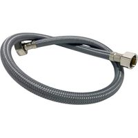 Balneo Flexible d’alimentation 1/2" x 3/8" 60 cm gris tuyau PEX avec tresse