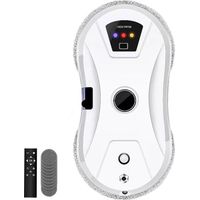 Robot Laveur de Vitre,Robot Lave vitre Automatique à Jet d'eau,5600Pa Aspiration puissante de Nettoyeur vitre Automatique,Lave électrique adapté aux Surfaces Lisses
