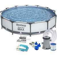 Frame garden pool 366 x 76 cm 9 in 1 bestway 56416
